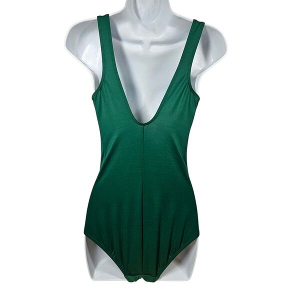 Miraclesuit Tulia Wrap-Style One-Piece Swimsuit in Malachite Green - Size 8 - Picture 3 of 8